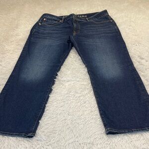 American Eagle Dark Blue Denim Jeans ORIGINAL BOOTCUT MENS 36/30